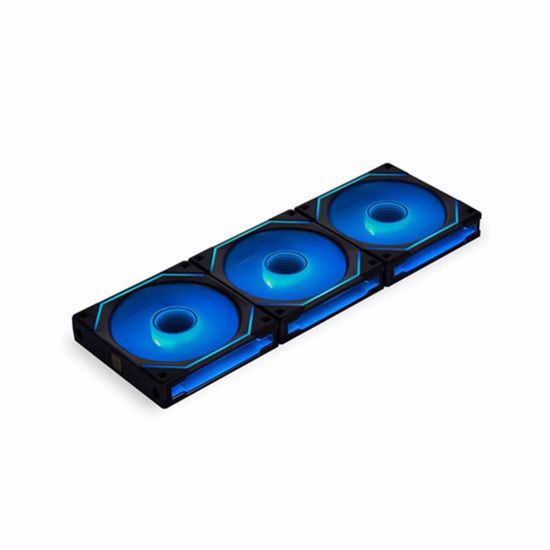 Fotografija izdelka Ventilator za ohišje Lian Li UNI FAN SL-INFINITY 120 ARGB PWM 120mm, 3 Pack + kontroler, črn