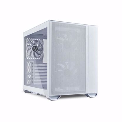 Fotografija izdelka Računalniško ohišje Lian Li O11 Air Mini, ATX, Midi-Tower, kaljeno steklo, belo