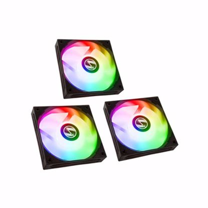 Fotografija izdelka Ventilator za ohišje Lian Li ST120 RGB PWM 120mm, 3 Pack + kontroler , črn