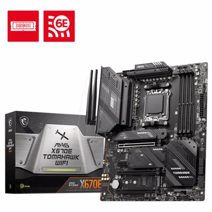 Fotografija izdelka Osnovna plošča AM5 MSI MAG X670E TOMAHAWK WIFI ATX 1xHDMI 2.1 1xDisplayPort 1.4