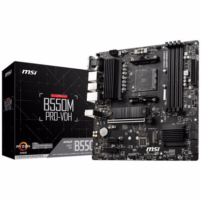 Fotografija izdelka Osnovna plošča AM4 MSI B550M PRO-VDH microATX 1xVGA 1xHDMI 1xDisplayPort