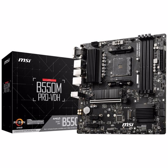 Fotografija izdelka Osnovna plošča AM4 MSI B550M PRO-VDH microATX 1xVGA 1xHDMI 1xDisplayPort