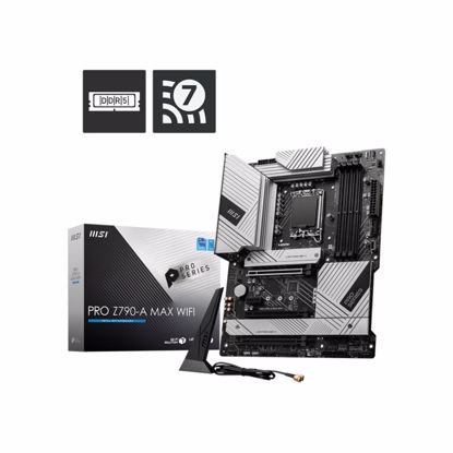Fotografija izdelka Osnovna plošča 1700 MSI PRO Z790-A MAX WIFI ATX 1xHDMI 2.1 1xDisplayPort 1.4