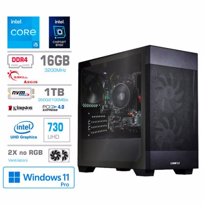 Fotografija izdelka Računalnik MEGA MT S7X BUSINESS i5-13400/Intel 730/16GB/1TB-4.0/750W/Win11Pro/črna