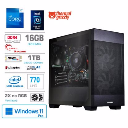 Fotografija izdelka Računalnik MEGA MT S7X BUSINESS i7-13700/Intel 770/16GB/1TB-4.0/750W/Win11Pro/črna