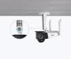Fotografija izdelka Reolink DUO B750 IP kamera, dva objektiva, 2K 6MP Quad HD, Dual WiFi, baterija, 180° snemalni kot, barvno nočno snemanje, LED reflektorji, aplikacija, IP66 vodoodpornost, dvosmerna komunikacija, bela