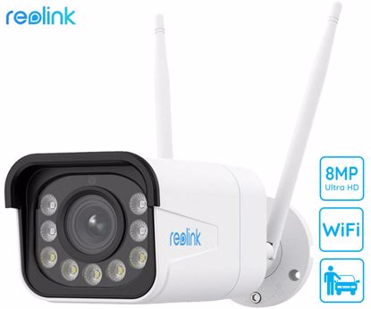 Fotografija izdelka Reolink W430 IP kamera, 8MP Ultra HD, WiFi 6, nočno snemanje, IR LED diode, reflektorji, vodoodporna, aplikacija, dvosmerna komunikacija, 5x ZOOM, bela