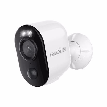 Fotografija izdelka Reolink ARGUS B350 IP kamera, 4K 8MP Ultra HD, Dual WiFi, 21.6Wh baterija, barvno nočno snemanje, LED reflektorji, aplikacija, IP65 vodoodpornost, dvosmerna komunikacija, bela
