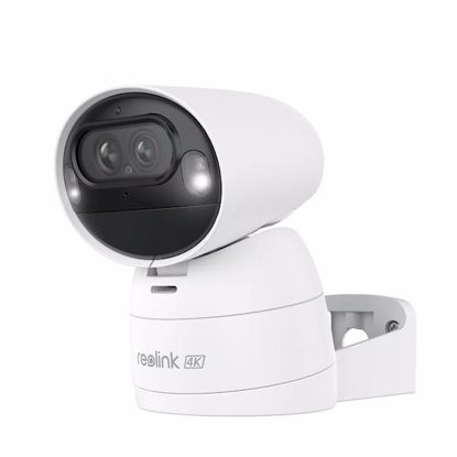 Fotografija izdelka Reolink ARGUS B730 IP kamera, 4K 8MP Ultra HD, Dual WiFi, 4800mAh baterija, vrtenje in nagibanje, barvno nočno snemanje, LED reflektorji, aplikacija, vodoodpornost, dvosmerna komunikacija, bela