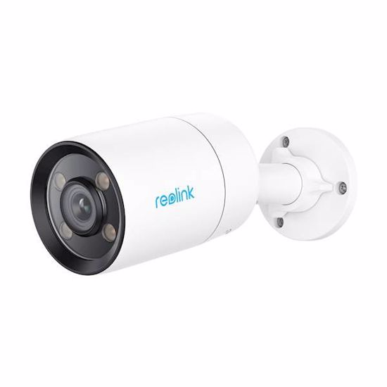 Fotografija izdelka Reolink P320X IP kamera, 2K 4MP Super HD, PoE, ColorX barvno nočno snemanje, LED reflektorji, aplikacija, IP67 vodoodpornost, dvosmerna komunikacija, bela