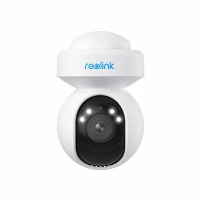 Fotografija izdelka Reolink E560 IP kamera, 4K 8MP Ultra HD, WIFI 6, vrtenje in nagibanje, 3x optični ZOOM, barvno nočno snemanje, LED reflektorji, aplikacija, IP64 vodoodpornost, dvosmerna komunikacija, bela