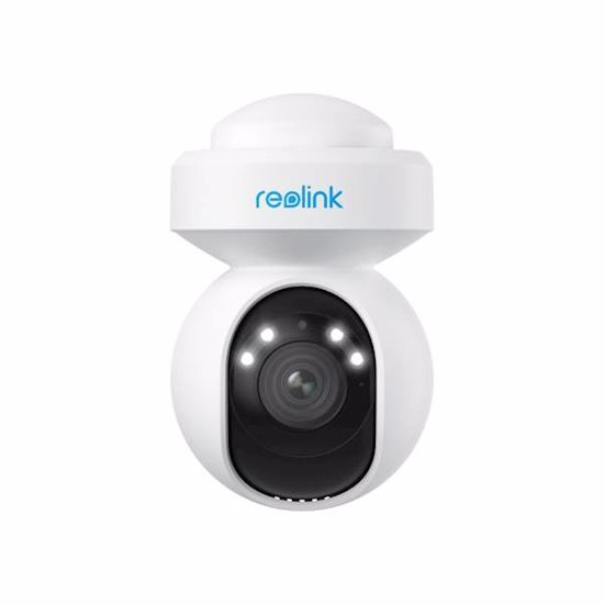 Fotografija izdelka Reolink E560 IP kamera, 4K 8MP Ultra HD, WIFI 6, vrtenje in nagibanje, 3x optični ZOOM, barvno nočno snemanje, LED reflektorji, aplikacija, IP64 vodoodpornost, dvosmerna komunikacija, bela