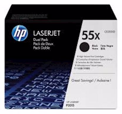 Fotografija izdelka Toner HP CE255XD 55X Črn, dvojno pakiranje, Original