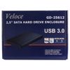 Fotografija izdelka INTER-TECH GD-25612 Veloce USB 3.0 za disk 6,35cm (2,5") črno zunanje ohišje