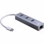 Fotografija izdelka INTER-TECH Argus IT-410-S RJ45/3xUSB3.0-Type C LAN adapter