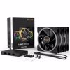 Fotografija izdelka BE QUIET! LIGHT WINGS (BL076) triple pack RGB 120mm 4-pin PWM ventilator