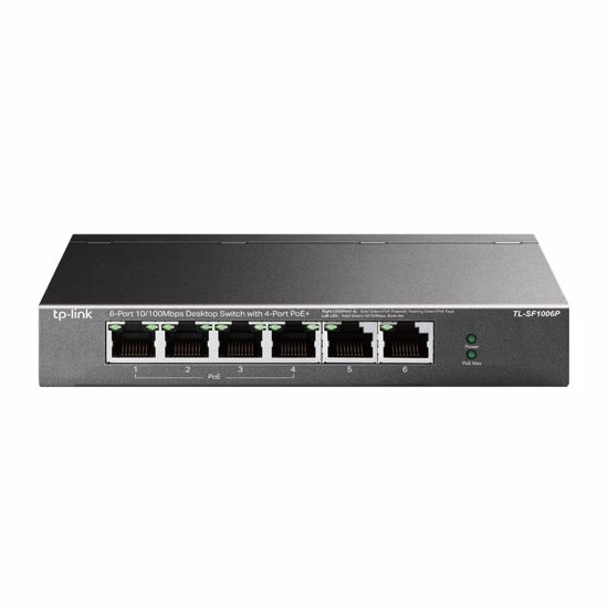 Fotografija izdelka TP-LINK TL-SF1006P 6-port 10/100M Smart 4xPoE+ 67W mrežno stikalo-switch