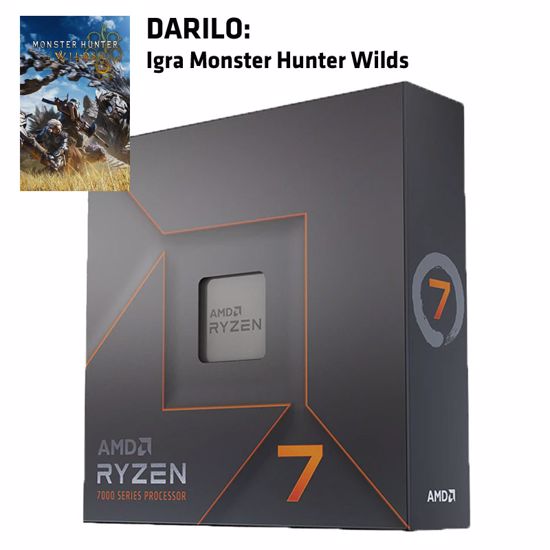 Fotografija izdelka AMD Ryzen 7 7700X 4,5/5.4GHz 32MB AM5 105W BOX brez hladilnika procesor