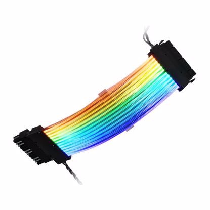 Fotografija izdelka Sharkoon XTEND 24-pin 0,245m RGB podaljšek za napajanje za matično ploščo