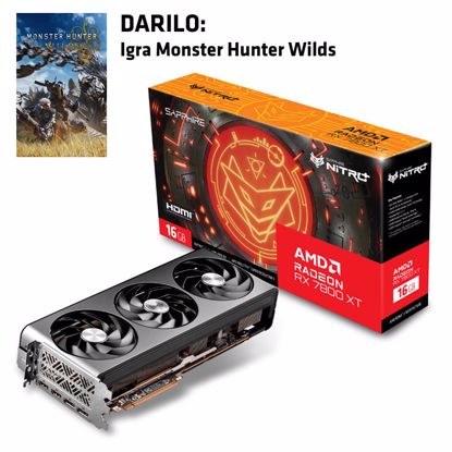 Fotografija izdelka SAPPHIRE AMD Radeon RX 7800 XT NITRO+ 16GB GDDR6 OC ARGB gaming grafična kartica