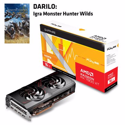 Fotografija izdelka SAPPHIRE AMD Radeon RX 7800 XT PULSE 16GB GDDR6 gaming grafična kartica