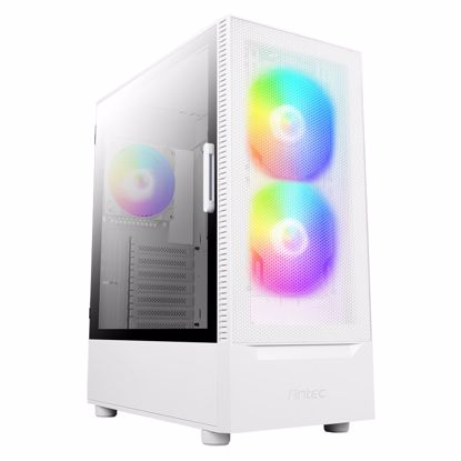Fotografija izdelka ANTEC NX410 ARGB Mid-Tower ATX okno belo gaming ohišje