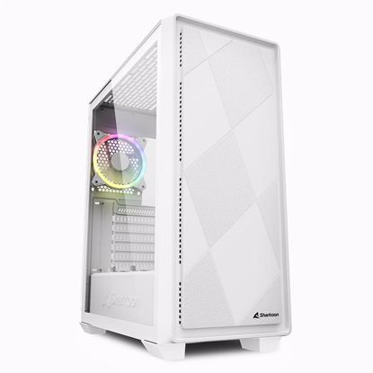 Fotografija izdelka SHARKOON VS8 RGB midiATX okno belo ohišje