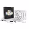 Fotografija izdelka BE QUIET! LIGHT WINGS White High-Speed (BL100) triple pack RGB 120mm 4-pin PWM beli ventilator