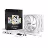 Fotografija izdelka BE QUIET! LIGHT WINGS White (BL102) triple pack RGB 140mm 4-pin PWM beli ventilator