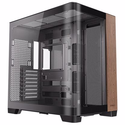 Fotografija izdelka ANTEC C8 Curve Wood Full-Tower okno leseno črno/rjavo gaming ohišje