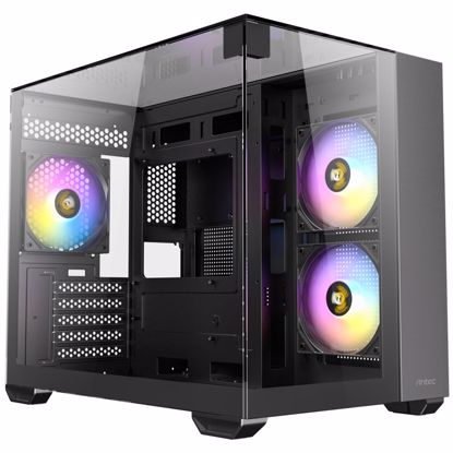 Fotografija izdelka ANTEC CX600M Trio ARGB mini ATX okno črno ohišje