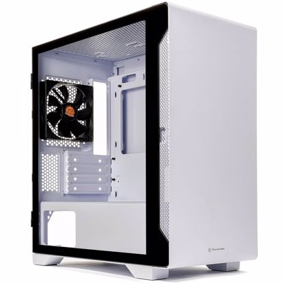 Fotografija izdelka THERMALTAKE S100 TG Snow Micro-ATX okno belo ohišje