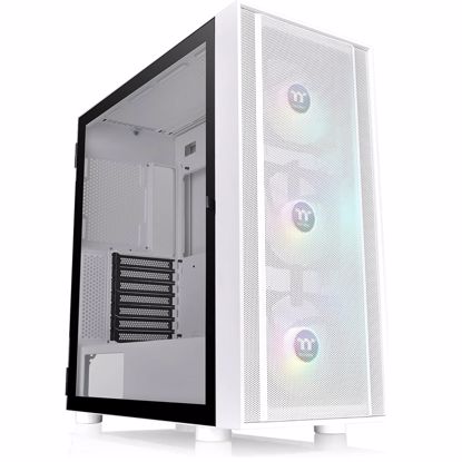 Fotografija izdelka THERMALTAKE H570 TG ARGB Snow Mid-ATX okno belo ohišje
