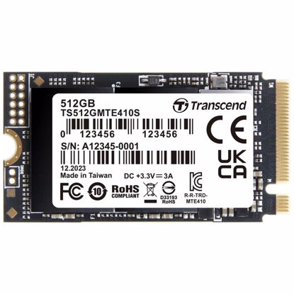 Fotografija izdelka TRANSCEND 410S 512GB PCIe 4.0 M.2 2242 (TS512GMTE410S) SSD