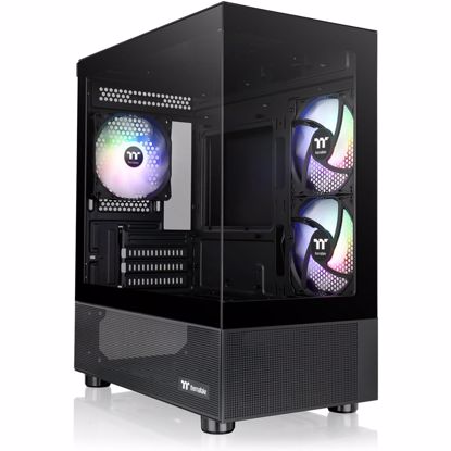 Fotografija izdelka THERMALTAKE View 170 TG ARGB Micro-ATX okno črno ohišje