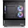 Fotografija izdelka THERMALTAKE View 170 TG ARGB Micro-ATX okno črno ohišje