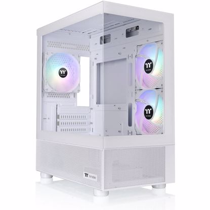 Fotografija izdelka THERMALTAKE View 170 TG ARGB Snow Micro-ATX okno belo ohišje