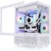 Fotografija izdelka THERMALTAKE View 170 TG ARGB Snow Micro-ATX okno belo ohišje