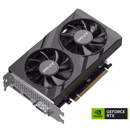 Fotografija izdelka PNY GeForce RTX 3050 6GB Verto GDDR6 (VCG30506DFXPB1) grafična kartica