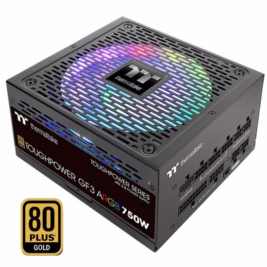 Fotografija izdelka THERMALTAKE Toughpower GF3 ARGB 750W 80Plus Gold modularni napajalnik