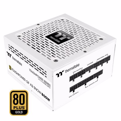Fotografija izdelka THERMALTAKE Toughpower GF A3 Snow 850W - TT Premium Edition 80Plus Gold beli modularni napajalnik