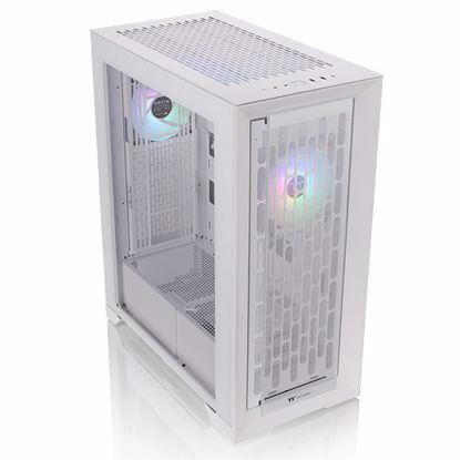 Fotografija izdelka THERMALTAKE CTE T500 TG ARGB Snow Full Tower okno gaming belo ohišje