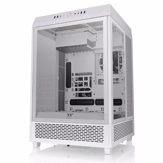 Fotografija izdelka THERMALTAKE The Tower 500 Snow Mid-ATX okno belo ohišje
