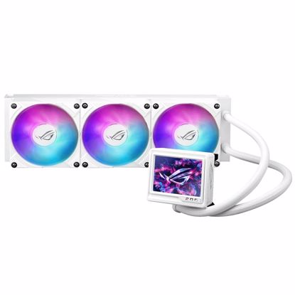 Fotografija izdelka ASUS Prime LC 360 ARGB LCD ARGB 360mm LED belo vodno hlajenje
