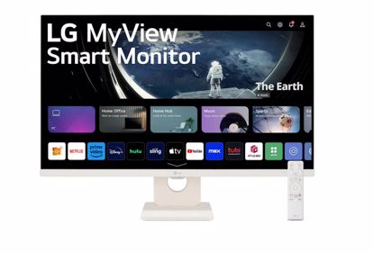 Fotografija izdelka Monitor LG 27" 27SR50F-W Smart, IPS, 1920x1080, 2x HDMI, bel, zvočnik