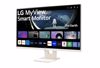 Fotografija izdelka Monitor LG 27" 27SR50F-W Smart, IPS, 1920x1080, 2x HDMI, bel, zvočnik