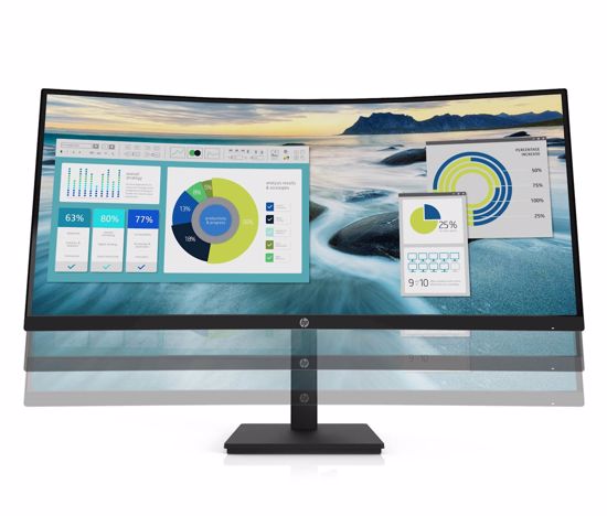 Fotografija izdelka Monitor HP P34hc G4 USB-C ukrivljen 86,36 cm (34'') WQHD 21:9 VA