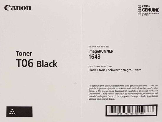 Fotografija izdelka Toner Canon T06 Črn Original