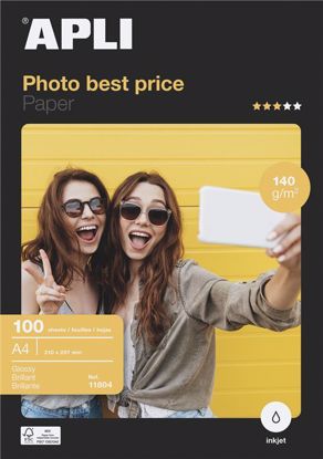Fotografija izdelka Apli Foto papir A4 Best Price 140g 100 listov