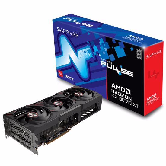 Fotografija izdelka SAPPHIRE PULSE Radeon RX 9070 XT 16GB GDDR6 OC gaming grafična kartica
